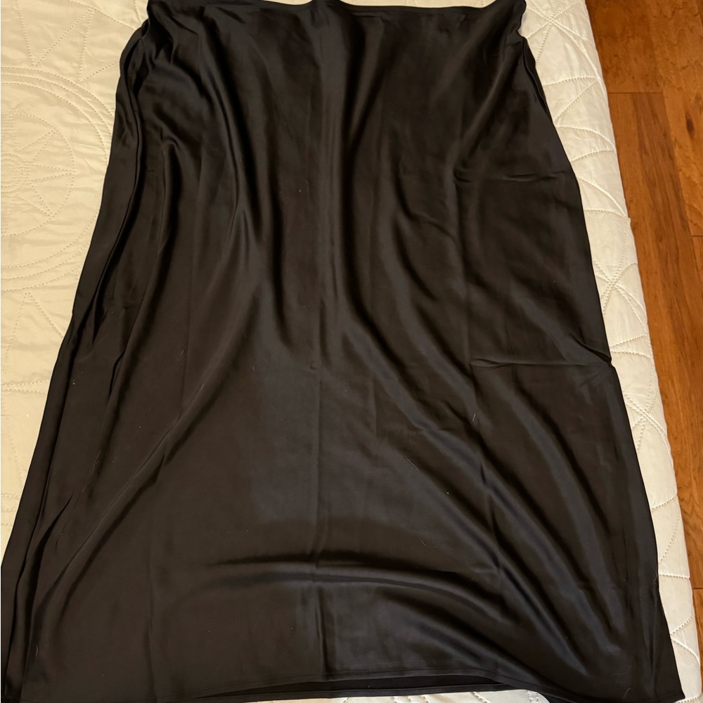 Old Navy High Waisted Midi Satin Slip Skirt (XXL)